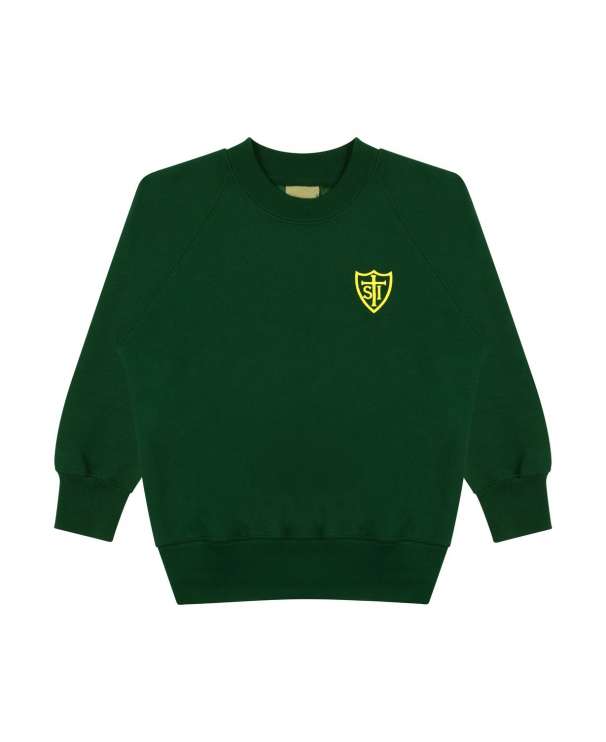Girls Crew Neck Sweatshirt Emb Logo